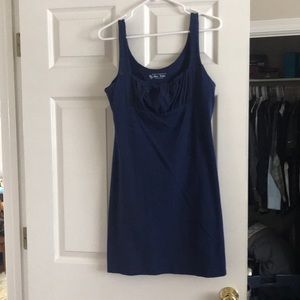 Navy blue cotton dress